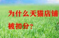 為什么天貓店鋪會被扣分？
