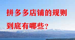 拼多多代運(yùn)營 拼多多代運(yùn)營